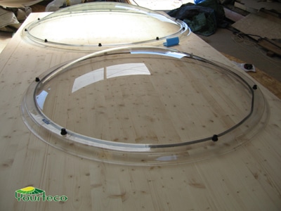 Coupole ronde plexiglas