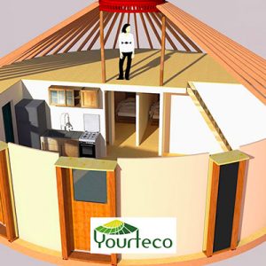 Service élaboration de plan de yourte de la boutique Yourteco