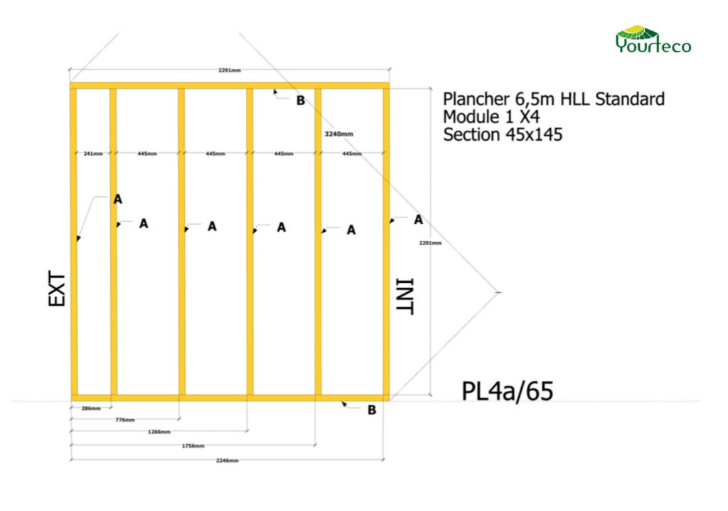 Plan de caisson de plancher