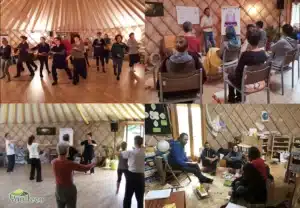 école, yoga, séminaires, spectacle, restaurant , toutes les activités sont possible dans les yourtes ERP