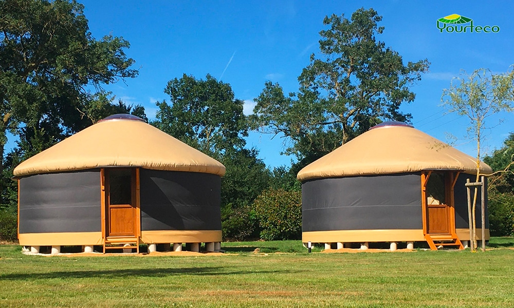 Wooden yurts by Yourteco