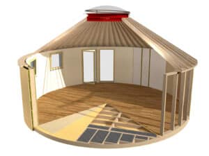 Matériaux pour fabrication yourte à ossature bois